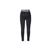 Nike Pro High-Waisted Slim Fit Letter Dry Comfortable Nine-Point Sports Trousers Women bottoms Black White FV7389010