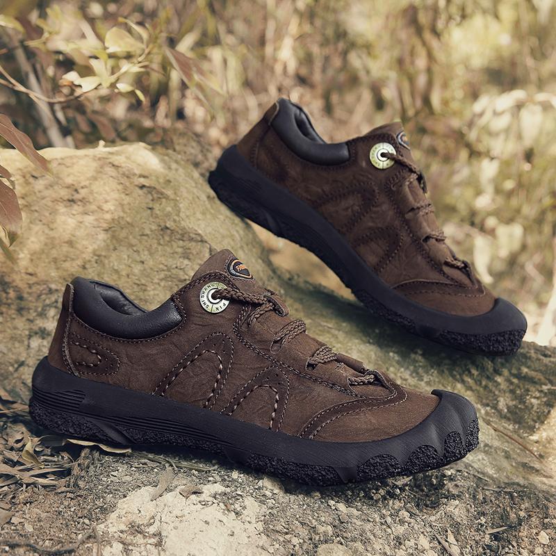 Модные мужские ботинки из натуральной кожи — фото 5