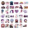 74 K-Pop & Demon Hunter Graffiti Stickers: Cartoon Animation Characters, Creative DIY Sets