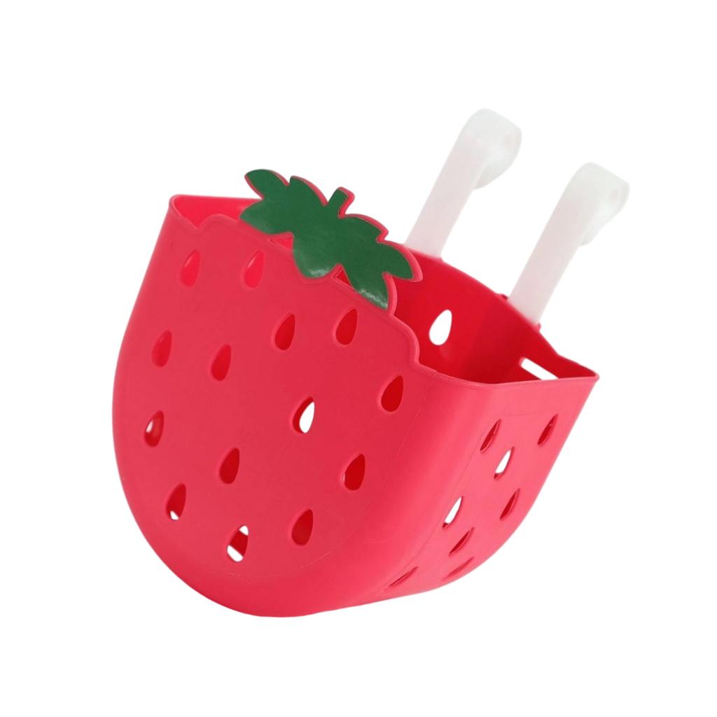 Front Handlebar Basket Waterproof Childrens Bicycles Basket Plastic Tricycle Basket for School Outdoor Cycling