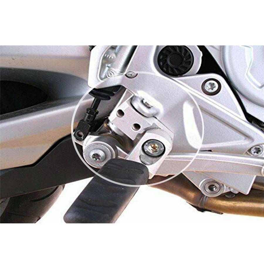 2PC Universal Silver Aluminum Motorcycle Foot Peg Passenger Footpeg Lowering Kit