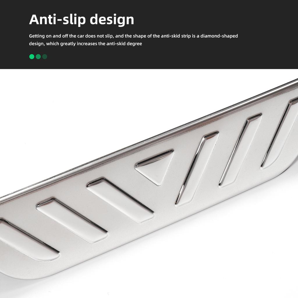 For Tesla Model 3 Y Car Threshold Protection Decorative Strip Stainless Model3 2023 Door Sill Protector Threshold