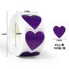 25mm Heart Shaped Sticker Labels - 500 per Roll for Crafts and Organization