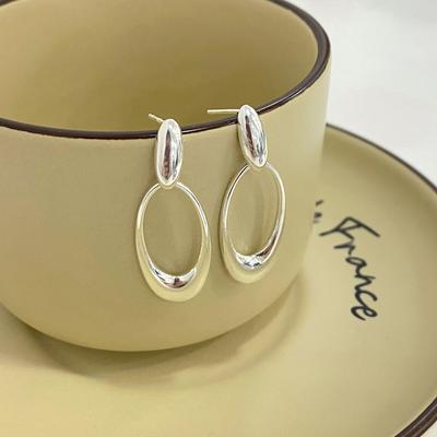 Geometric Ellipsoid Earrings Female Heavy Worker Niche Design New Earrings Earrings Earrings