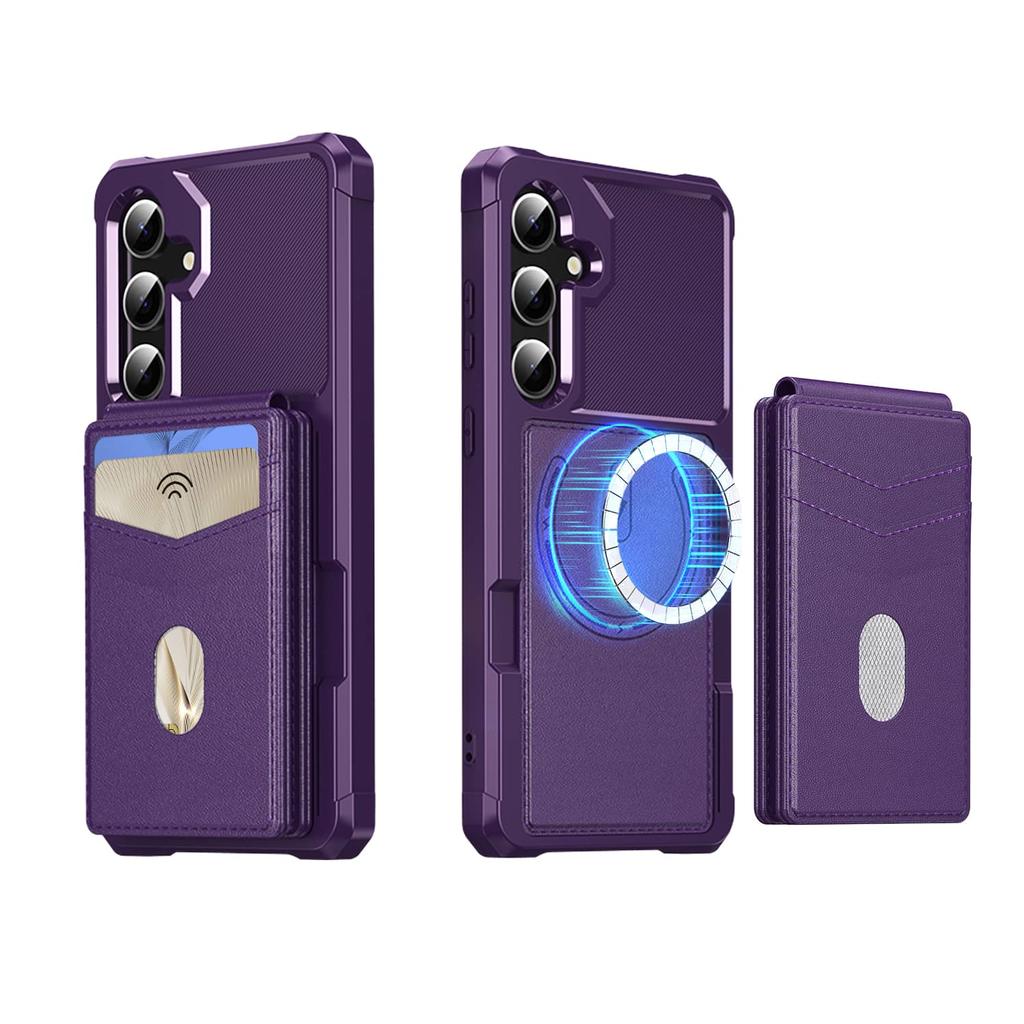 Detachable Wallet Case for Samsung Galaxy A17 A36 A26 A55 A25 5G A15 A05 A34 A73 A53, Magnetic Shockproof Flip Card Holder Cover