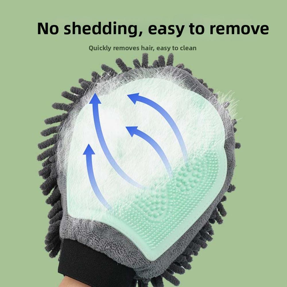 Pet Comb Cat Deshedding Comb Double Sided Pet Bath Brush Dog Cat Bath Massage Gloves  for Dog Cat