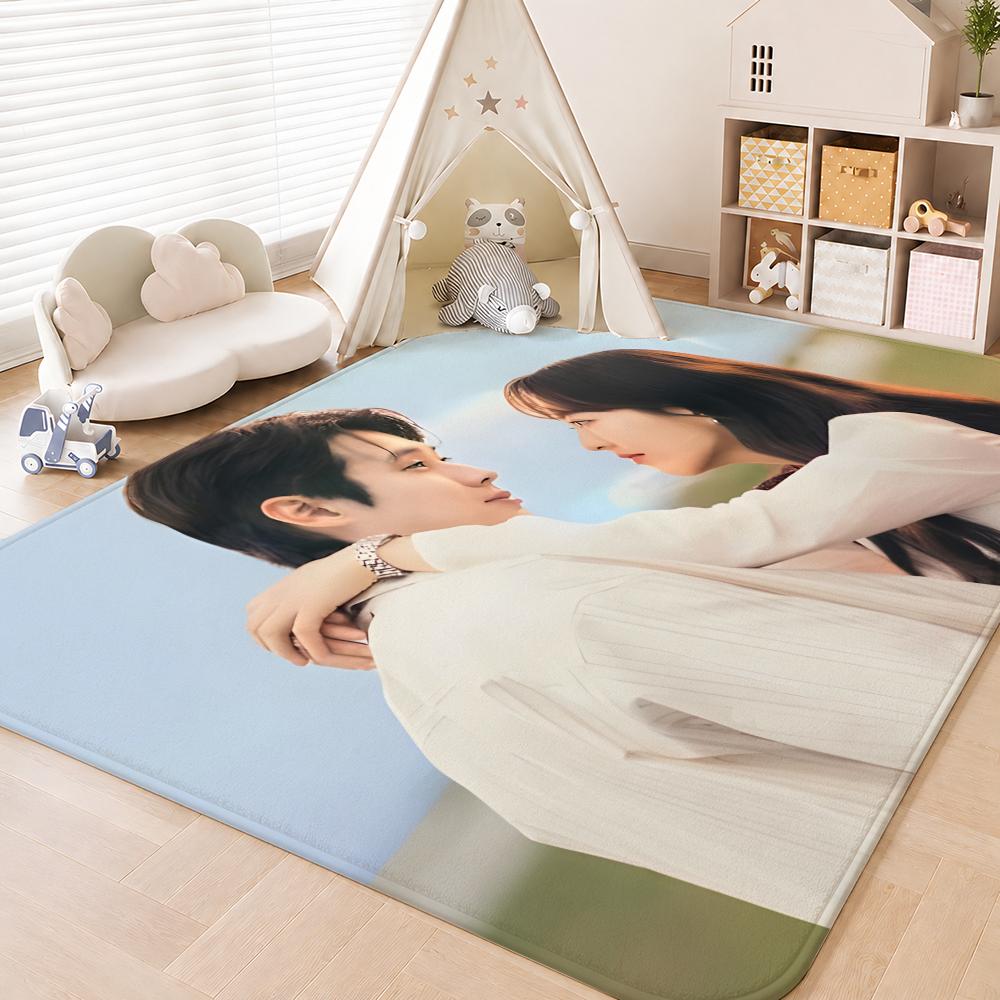 Korean TV series Melo Movie Floor Mat Floor Mat Soft Flannel Non-Slip Door Rug for Living Room
