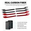4PCS Real Soft Carbon Fiber Door Handle Trim Sticker For Tesla Model 3 Model Y - Highland 2024 Juniper 2025 Accessories