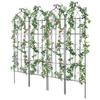 4 Packs Metal Garden Trellis for Climbing Plant Support 71x20 In Rustproof