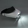 Electronic Welding Magnifying Glass USB Rechargeable with LED Light Helmet Magnifier Hands Free Head Mounted Magnifying Glasses