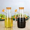JUSTINLAU Glass Olive Oil Bottle Oil LeakProof Bottle with Scale Kitchen Outdoor BBQ Picnic Condiment Container Kitchen Supplies