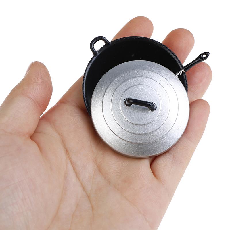 Κινέζικο Wok Κουζίνα Μαγειρικά Σκεύη Αξεσουάρ Κλίμακα 1/12 Μινιατούρα Κουκλόσπιτο