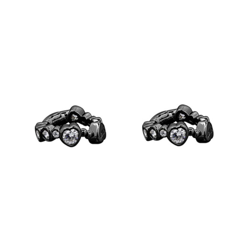

SENTIMENTS no.558 [black] HEART CUBIC SPring EARCUFF black