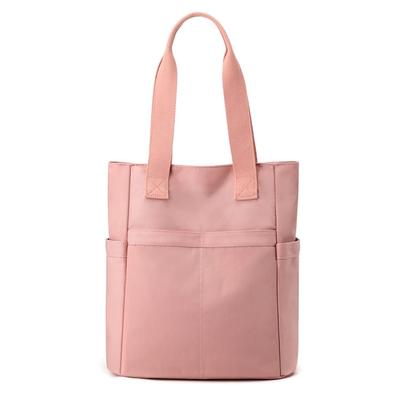 JIANLINST Damen-Nylontasche, wasserdicht, großes Fassungsvermögen, leicht, A4-Format, ideal für den Weg zur Arbeit oder Schule, Rosa