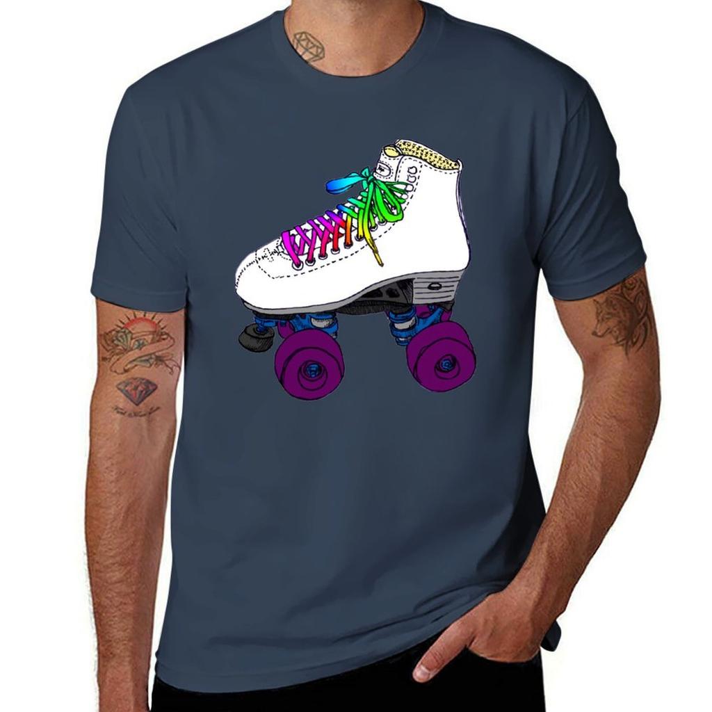 Rollerskate With Rainbow Laces Tshirt Holiday Vacation Tee Shirt Tshirt