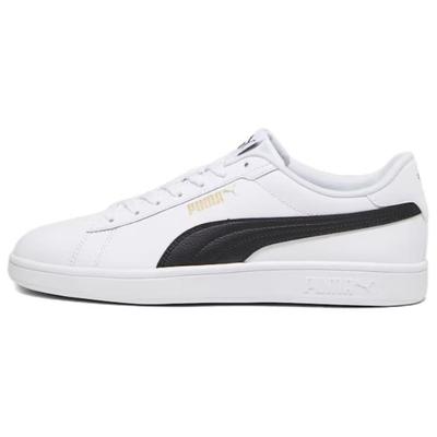 Smash 3.0 White Black Unisex Sneakers Gold 390987-11