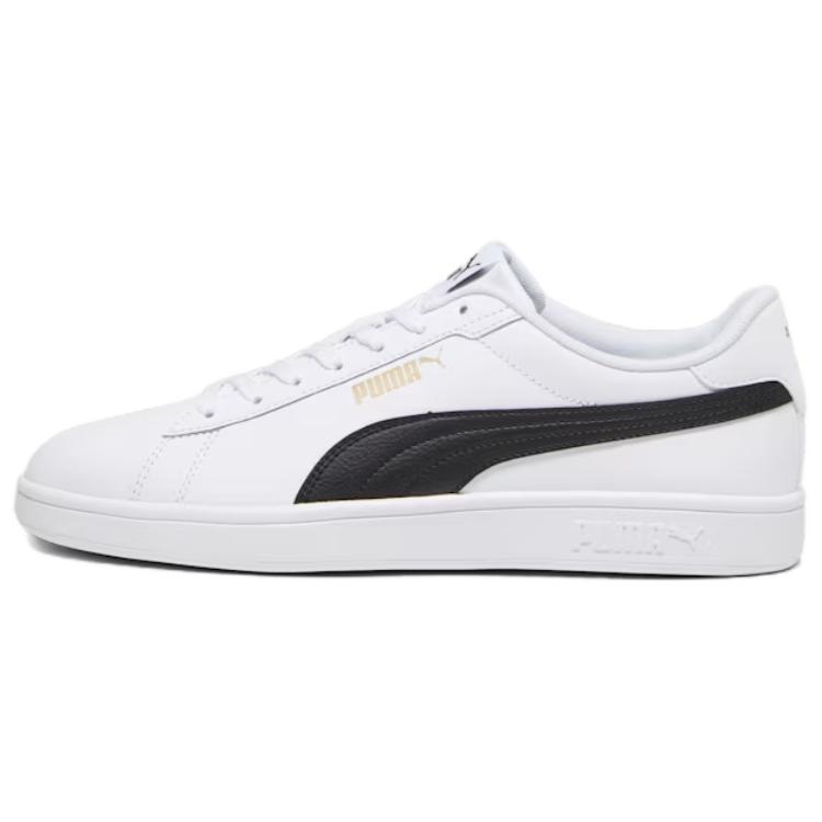 Puma Smash 3.0 White Black Unisex Sneakers Gold 390987-11