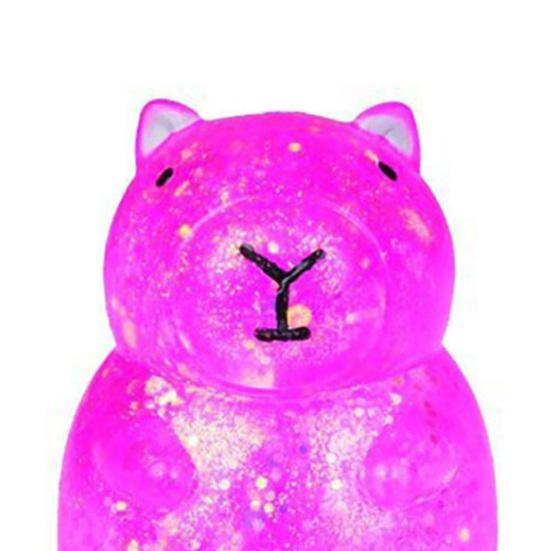 Squeezable Capybara Stress Relief Toy Glitter Capybara Sugar Stress Ball Soft Stretchy Relaxing Animal Pinch Fidget Toy