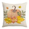 New Thanksgiving Harvest Pillow Autumn Pumpkin Orange Print Farm Decoration Sofa Pillow Cover