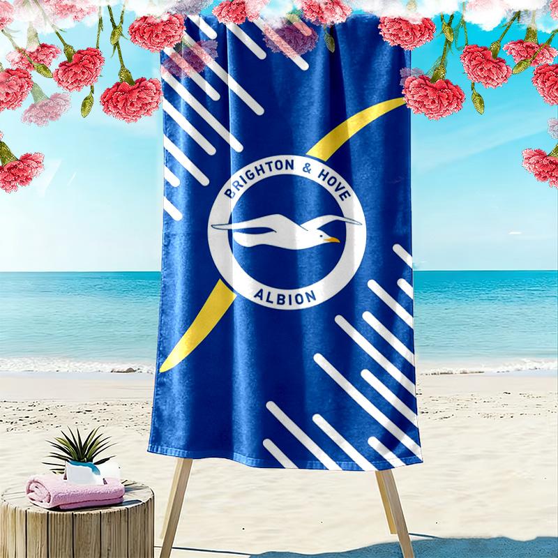 Asciugamano da Spiaggia Brighton & Hove Albion, Asciugamano Grande Morbido Asciugatura Rapida per Spiaggia Campeggio Nuoto