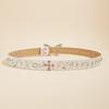Butterfly Belt for Dress Adjustable Pin Buckle Waist Belt Rhinestones Buckle Wide Waist Belt Ladies Skirt Belt