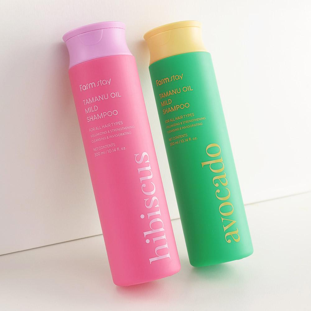 Farmstay Tamanu Oil Mild Shampoo Hibiscus 300ml