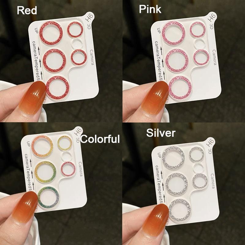 Samsung Galaxy S22 S23 S24 Plus / S22 S23 S24 Ultra Bling Ochranný prstenec objektivu fotoaparátu Tvrzené sklo