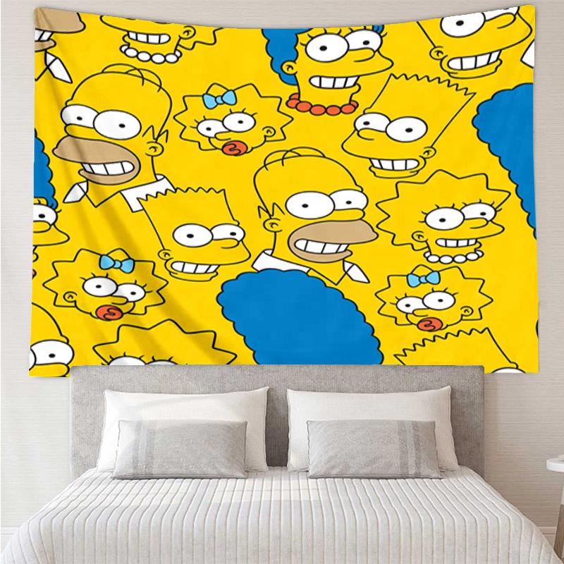 Yellow Family Portrait Tapestry Hanging for Bedroom,Livingroom, Playroom,Decor Art Room Wall Tapestry Holiday and Birthday Gifts