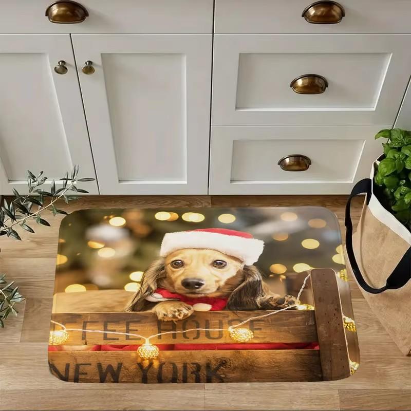 Mini Dachshund Dog Door Mat Decor Animal Pattern Print Rug Living Room Bedroom Entrance Doormat Kitchen Front Non-slip Carpet