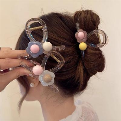 Koreanische Süße Blume Greif Haarspangen für Frauen Acryl Haarnadel Haarspangen Hai Haarspangen Clips Mädchen Haarschmuck Schmuck