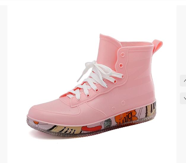 Fashion Men's Sports Shoes Rain Boots Round Toe Rainboots None Ankle Tassel Boots Men's Rain Shoes Botines Para Hombres Zapatillas Male