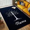Custom Name Flame Courage Living Room Non-Slip Area Rug Soft Carpet for Bedroom Kids Playroom Sofa Office Home Decor Doormat