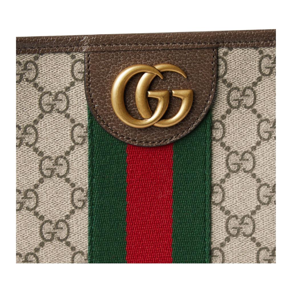 Gucci Ophidia Monogram Coated Fabric Tote Bag Men Tote Bags Beige Brown 834465-FAEOI-9746