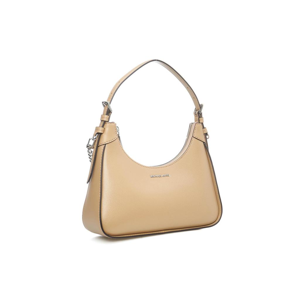 New MICHAEL KORS Wilma Leather Shoulder Bag, Crescent Bag, Handbag, Shoulder Bag Women's Light Umber 32R3S3WN6L-222