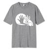 Men Women Funny Rabbit Shirt Animal Bunny Lover Shadow Play Pun Gift T-Shirt Oversized Tops Cotton T Shirt