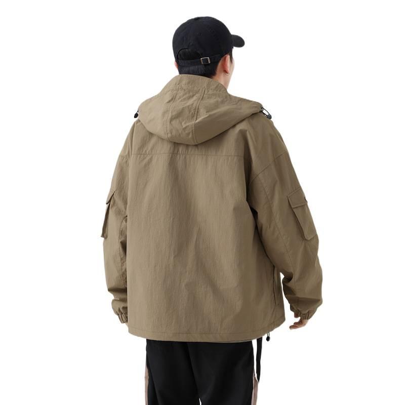 Jacket men's color blocking 2025 autumn and winter new men's youth windproof fashion casual top jacket trend