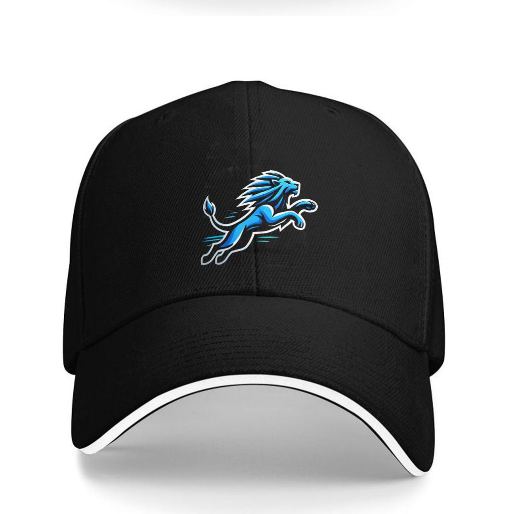 Retro Lions sports team adjustable baseball cap casual outdoor visor suitable for golf football fishing camping