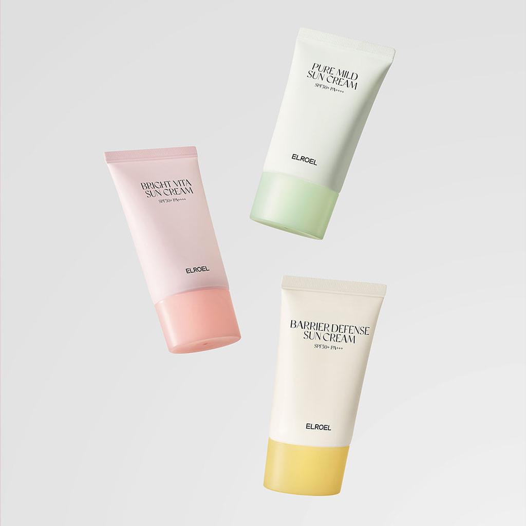 ELROEL Bright Vita / Barrier Defence Sun Cream SPF50+ PA++++/ Moisturizing, Korean Cosmetics, Kbeauty