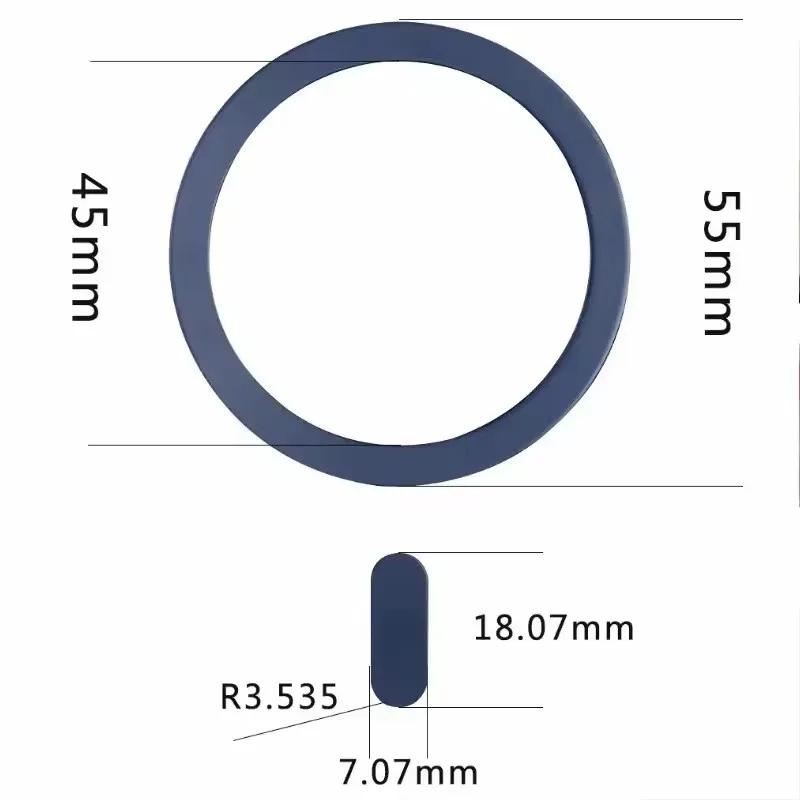 1-5 ks Kovová deska Samolepicí kroužek Pro Magsafe Bezdrátová nabíječka Pro iPhone Samsung Mobilní telefon Magnetický držák do auta Univerzální