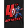 Captain America Childrens/Kids Pull Over 4th Birthday Hoodie