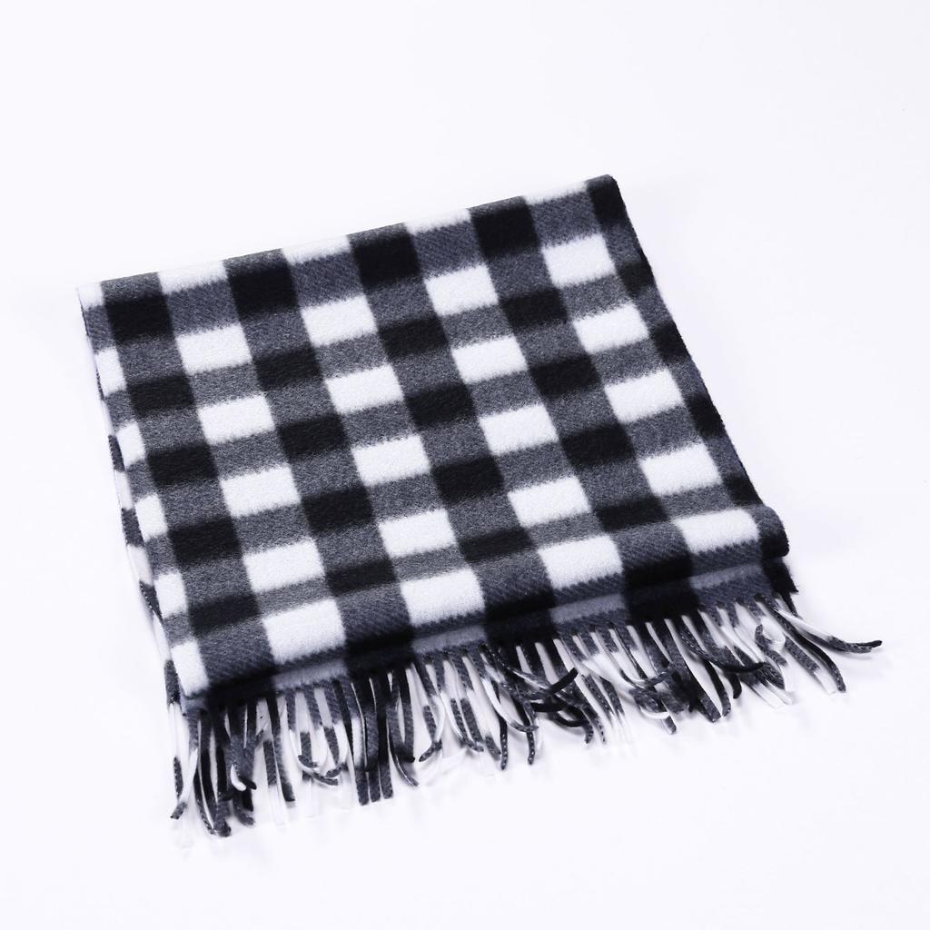 Niche Solid Color Imitation Cashmere Scarf Japanese And Korean Women'S Simple Light Luxury Temperament Scarf Shawl Can Be Printed Logo