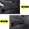 For SEAT Leon Mk2 1P 2008-2012 Soft Carbon Fiber Car Inner Door Armrest Decorative Strips Trim Stickers Car Accessories