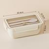 Microwave-Safe Bento Box With Leakproof Lid Dual Compartment Office Lunch Student Meal Prep Travel