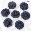 3/5PCS Blue Artificial Flowers Heads Fake Flowers Wedding Decoration Bride DIY Clothes Headwear Accessory Craft Gifts Ornament