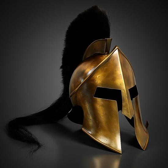 

Spartan Helmet Handmade Greek Warrior Armor for Cosplay, LARP, Halloween Decor High-Quality Replica Helmet Medieval Decor