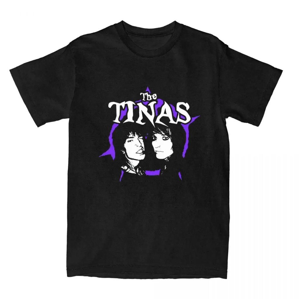 Summer The Tinas Printed Men's T-Shirt Cotton Tee O Neck Women Short Sleeve High Quality Sport Tops Casual Oversize Streetwear