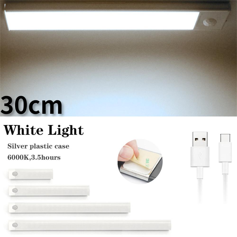 Rörelsesensor Skåp Nattlampa LED USB Belysning Kök Garderob Klädskåp Lampa Uppladdningsbar Magnetisk LED-lampa