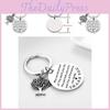 Inspirational Stainless Steel Keychain With Tree Of Life Pendant For Meaningful Gifts