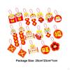 18 Pieces Year Pendants Chinese Hanging Decorations Festival Door Sign Traditional