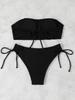 2026 Europees Amerikaans Grensoverschrijdend Dames Hanger Bandeau Strik Bikini Zwempak